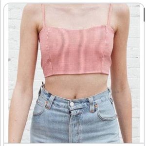 Brandy Melville Gingham Crop Top